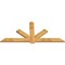 Ekena Millwork Kennewick Rough Sawn Timber Gable Bracket, Western Red Cedar, 84"W x 38"H x 2"D x 6"F, 11/12 Pitch GBW084X38X0206KEN00RWR - alternate 3